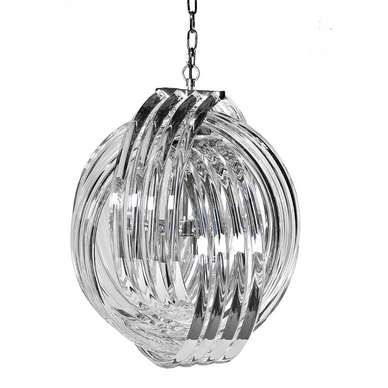 Люстра Retro FROZEN GLASS Chandelier Plexus Хром в Тюмени | Loft Concept 