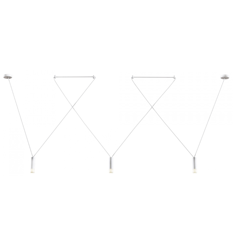 Wireflow LED White Suspension lam 3 патрона Белый Wireflow LED White Suspension lam 3 патрона Белый в Тюмени | Loft Concept