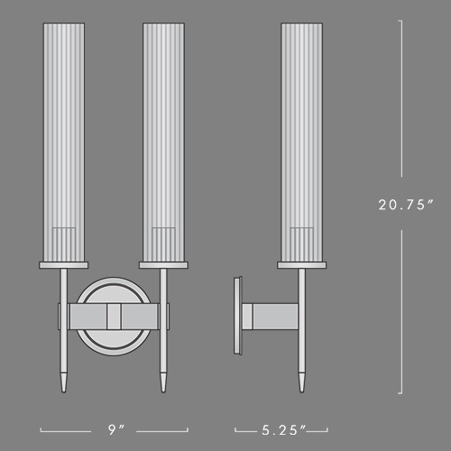 Бра Jonathan Browning ALOUETTE DOUBLE SCONCE Бра Jonathan Browning ALOUETTE DOUBLE SCONCE в Тюмени