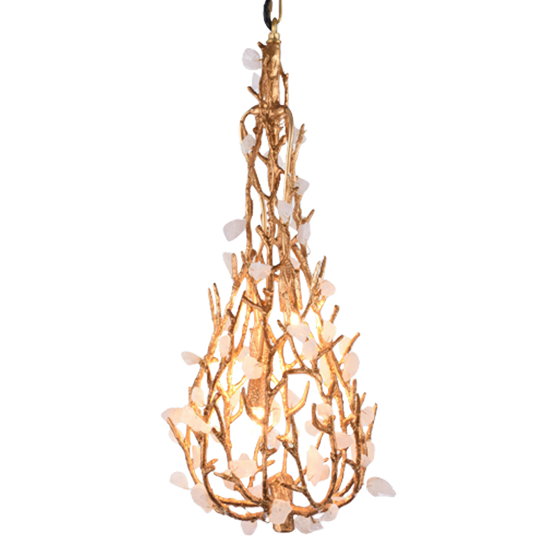 Люстра Gillis Chandelier Drop Золотой Белый Люстра Gillis Chandelier Drop Золотой Белый в Тюмени | Loft Concept
