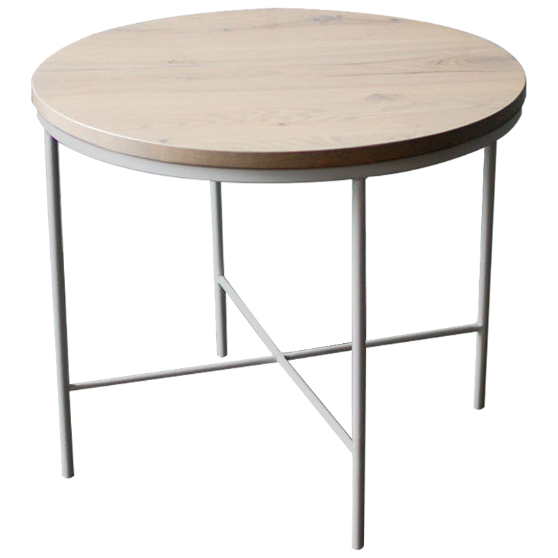 Кофейный стол Nava White Industrial Metal Rust Coffee Table Светлый дуб Белый Кофейный стол Nava White Industrial Metal Rust Coffee Table Светлый дуб Белый в Тюмени | Loft Concept