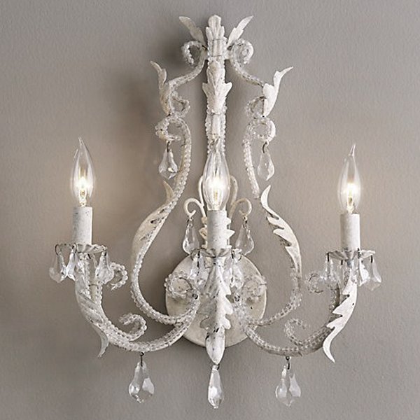 Бра Restoration Hardware PALAIS Wall lamp Белый винтажная патина Бра Restoration Hardware PALAIS Wall lamp Белый винтажная патина в Тюмени | Loft Concept