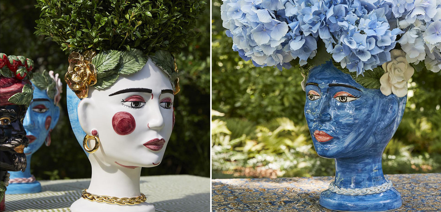 Ваза VASE HEAD SELVA NATURAL H30 - фото №2