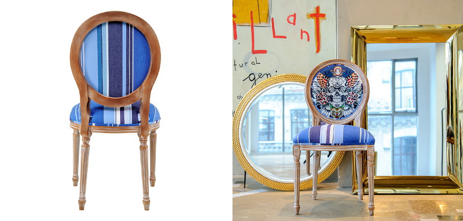 Стул Ghost Rider Blue - фото №1