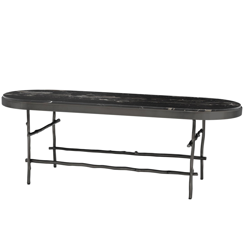 Кофейный стол Eichholtz Coffee Table Tomasso Черный Мрамор Nero Темная бронза Кофейный стол Eichholtz Coffee Table Tomasso Черный Мрамор Nero Темная бронза в Тюмени | Loft Concept