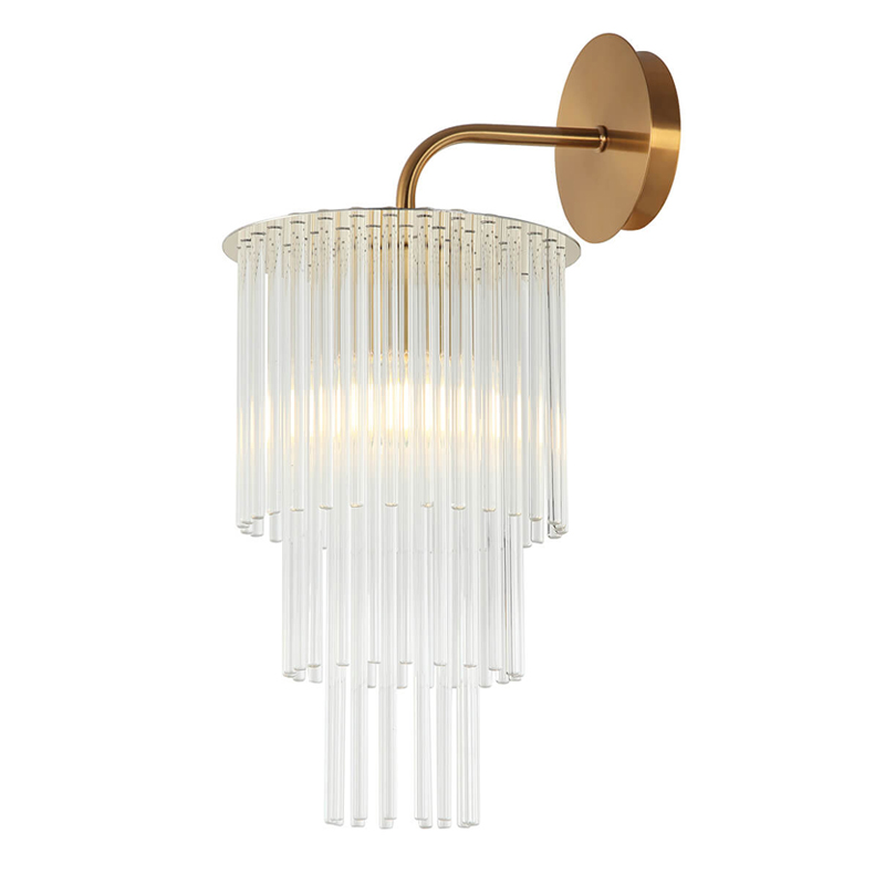 Бра Harrison Sconce gold Глянцевое золото Прозрачный Бра Harrison Sconce gold Глянцевое золото Прозрачный в Тюмени | Loft Concept