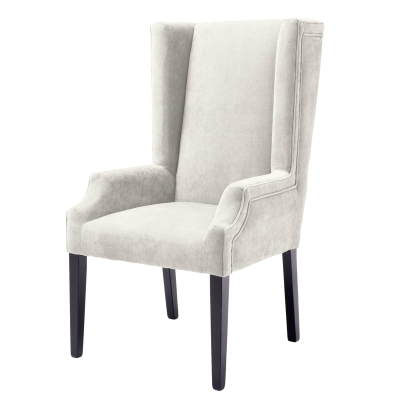 Стул Eichholtz Dining Chair Tempio sand Молочный Черный Стул Eichholtz Dining Chair Tempio sand Молочный Черный в Тюмени | Loft Concept