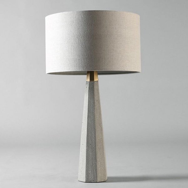 Настольная лампа Concrete Stone Table Lamp Tube Серый Настольная лампа Concrete Stone Table Lamp Tube Серый в Тюмени | Loft Concept