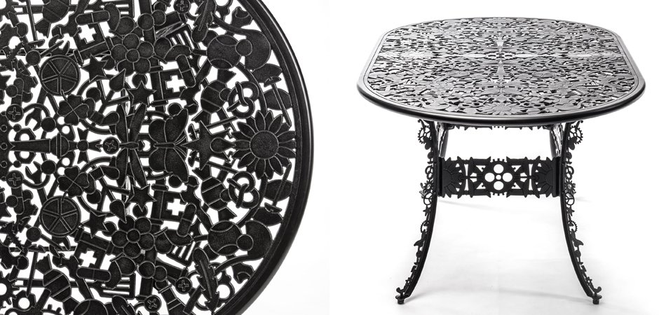 Обеденный стол Industry Collection ALUMINIUM OVAL TABLE – BLACK Обеденный стол Industry Collection ALUMINIUM OVAL TABLE – BLACK - Loft-Concept в Тюмени