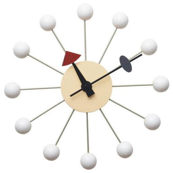 Часы George Nelson Ball Clock White Белый Часы George Nelson Ball Clock White Белый в Тюмени | Loft Concept
