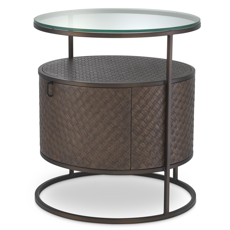 Приставной стол Eichholtz Bedside Table Napa Valley Темная бронза Коричневый Прозрачный Приставной стол Eichholtz Bedside Table Napa Valley Темная бронза Коричневый Прозрачный в Тюмени | Loft Concept