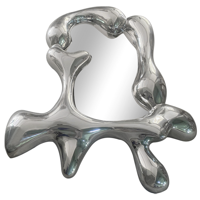 Зеркало Melted Mirror Серебряный Зеркало Зеркало Melted Mirror Серебряный Зеркало в Тюмени | Loft Concept