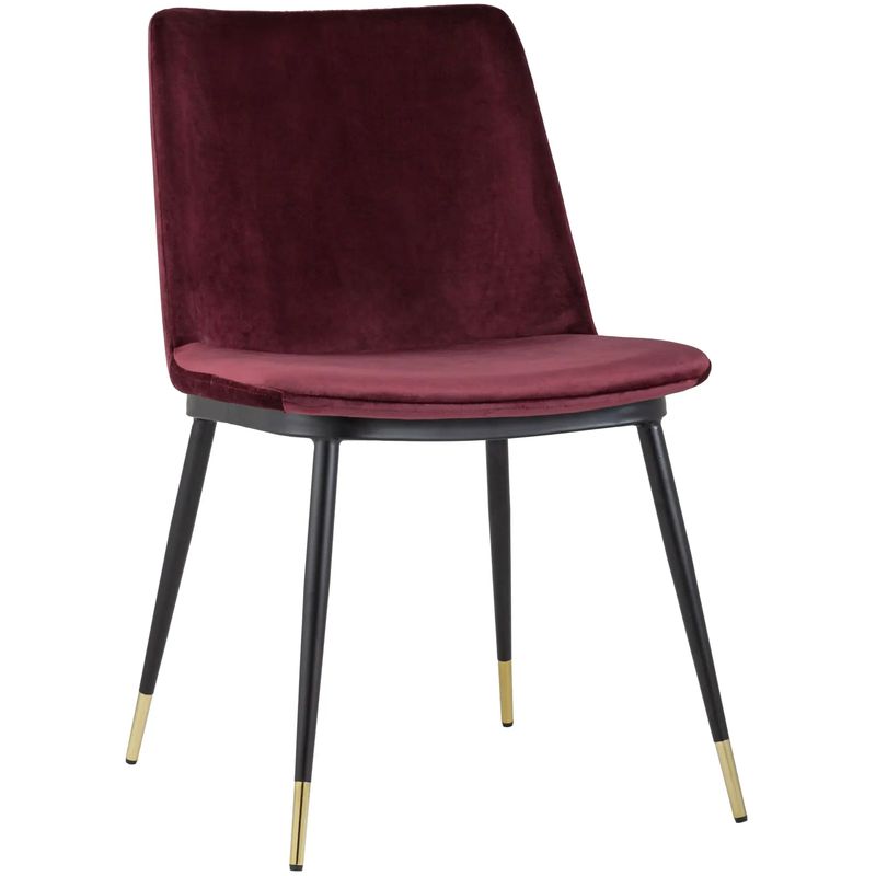 Стул Melissa Chair Вишневый Велюр Бургундский красный Черный Стул Melissa Chair Вишневый Велюр Бургундский красный Черный в Тюмени | Loft Concept