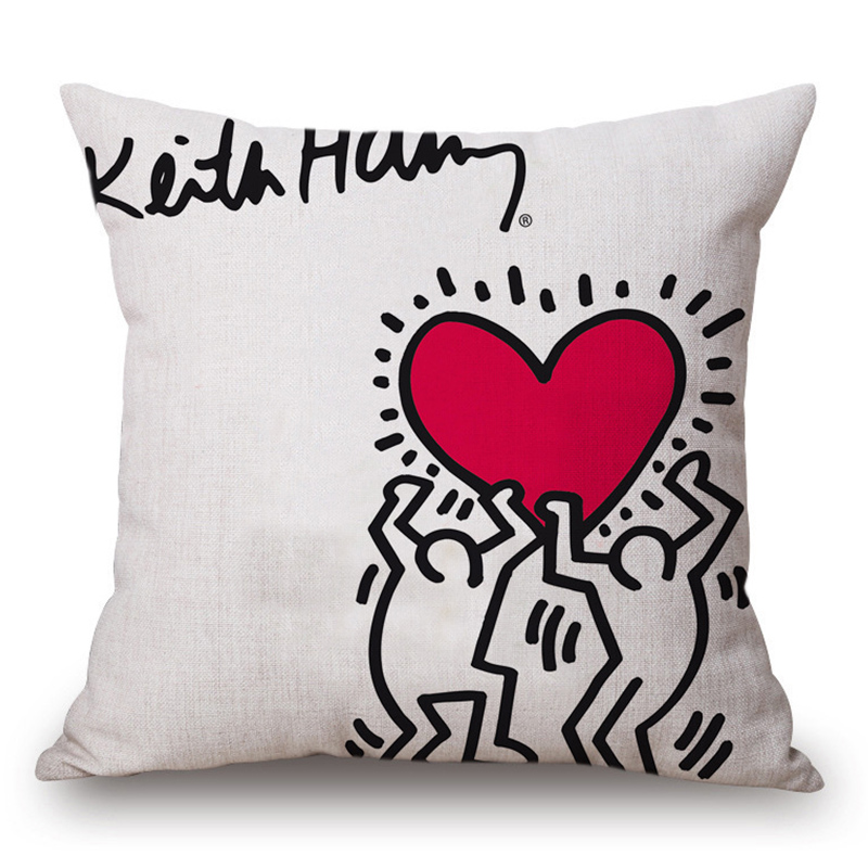 Подушка Keith Haring 11 Мульти Подушка Keith Haring 11 Мульти в Тюмени | Loft Concept
