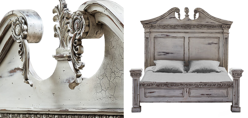 Кровать Gothic Style Bed White Кровать Gothic Style Bed White - Loft-Concept в Тюмени