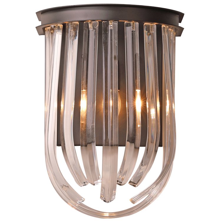 Бра RETRO FROZEN GLASS wall Lamp Черный Бра RETRO FROZEN GLASS wall Lamp Черный в Тюмени | Loft Concept