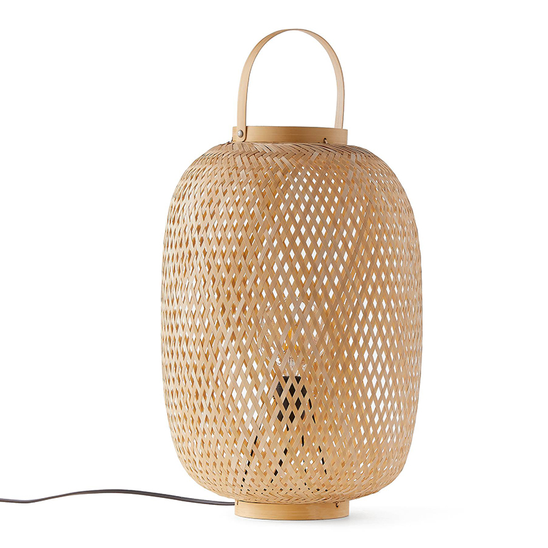 Настольная лампа Lantern Wicker Table lamp Бежевый Настольная лампа Lantern Wicker Table lamp Бежевый в Тюмени | Loft Concept