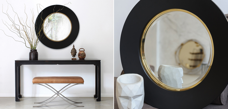 Зеркало Black Circle Mirror Зеркало Black Circle Mirror - Loft-Concept в Тюмени