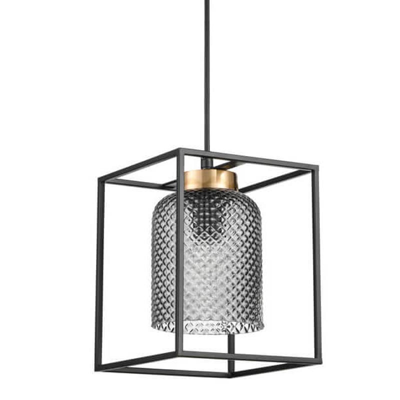 Подвесной светильник Myron Hanging lamp Черный Дымчатый (Smoke) Подвесной светильник Myron Hanging lamp Черный Дымчатый (Smoke) в Тюмени | Loft Concept