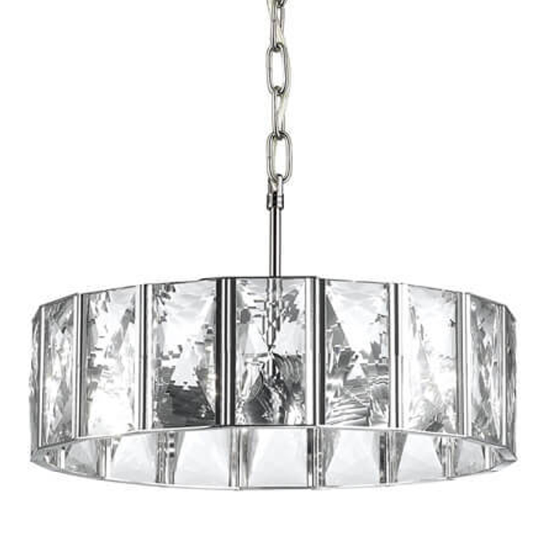 Люстра Tiers Crystal Light Chandelier Round Хром Прозрачный (Transparent) Люстра Tiers Crystal Light Chandelier Round Хром Прозрачный (Transparent) в Тюмени | Loft Concept