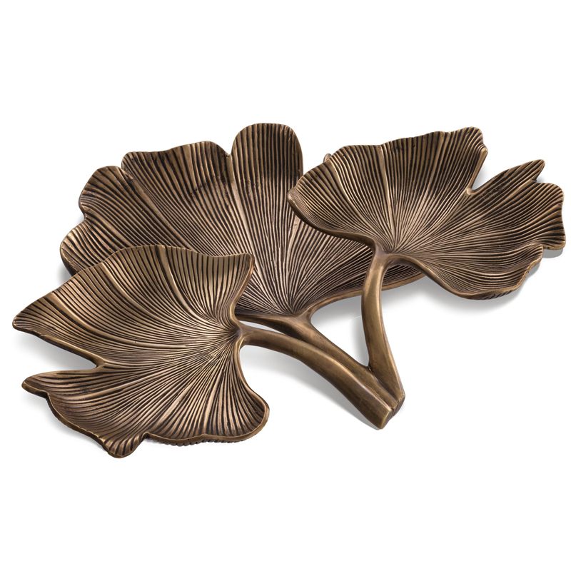Поднос Eichholtz Tray Ginkgo Винтажная латунь Поднос Eichholtz Tray Ginkgo Винтажная латунь в Тюмени | Loft Concept