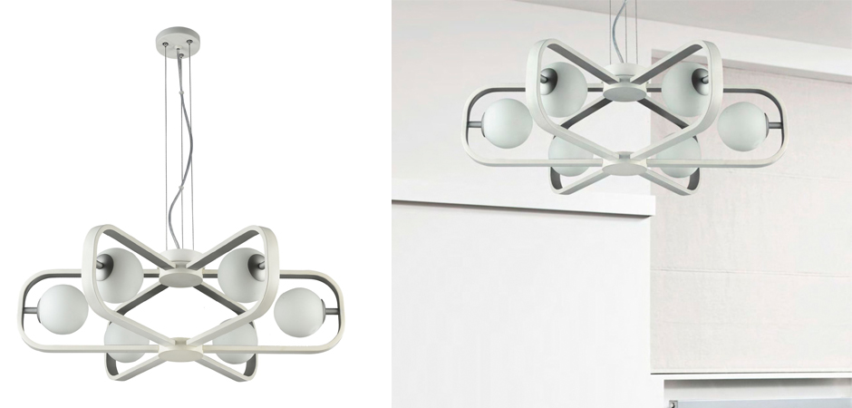 Люстра Michele Ball Chandelier Silver 6 Люстра Michele Ball Chandelier Silver 6 - Loft-Concept в Тюмени
