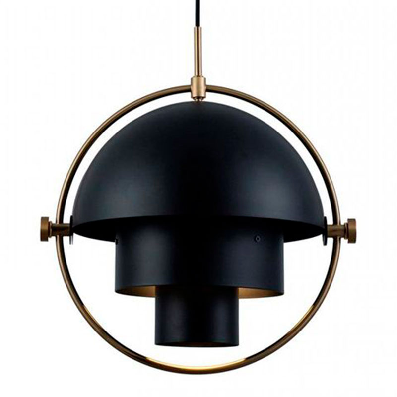 Подвесной светильник Louis Weisdorff Black диаметр 38 Черный Золотой в Тюмени | Loft Concept 