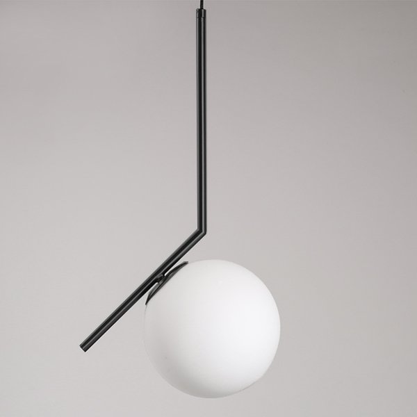 Светильник Flos IC Lighting Black Pendant Lamp Черный Белый Светильник Flos IC Lighting Black Pendant Lamp Черный Белый в Тюмени | Loft Concept