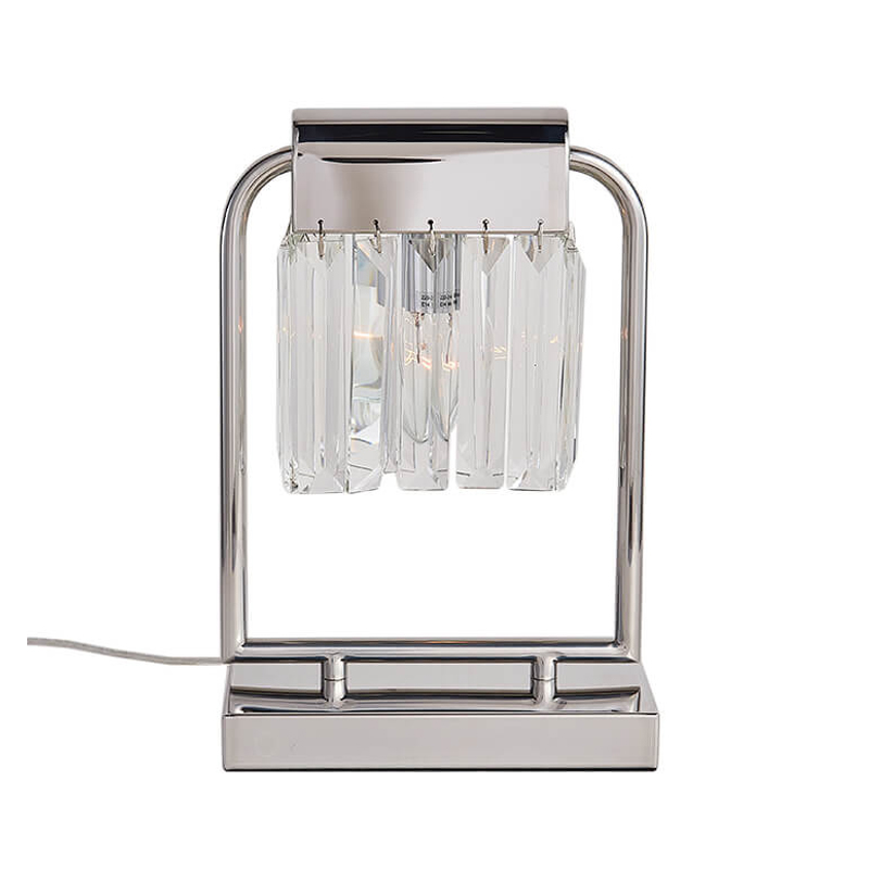 Настольная лампа Crystal Pendants chrome Прозрачное Стекло Хром Настольная лампа Crystal Pendants chrome Прозрачное Стекло Хром в Тюмени | Loft Concept