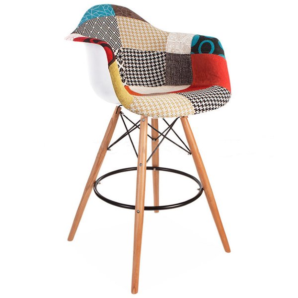 Барный Стул Patchwork bar style DSW Мульти Древесина Барный Стул Patchwork bar style DSW Мульти Древесина в Тюмени | Loft Concept