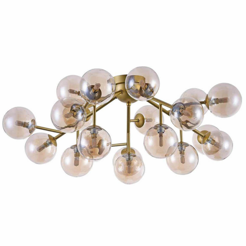 Потолочный Светильник Berries Chandelier Amber 75 матовое золото Янтарь (Amber) Потолочный Светильник Berries Chandelier Amber 75 матовое золото Янтарь (Amber) в Тюмени | Loft Concept