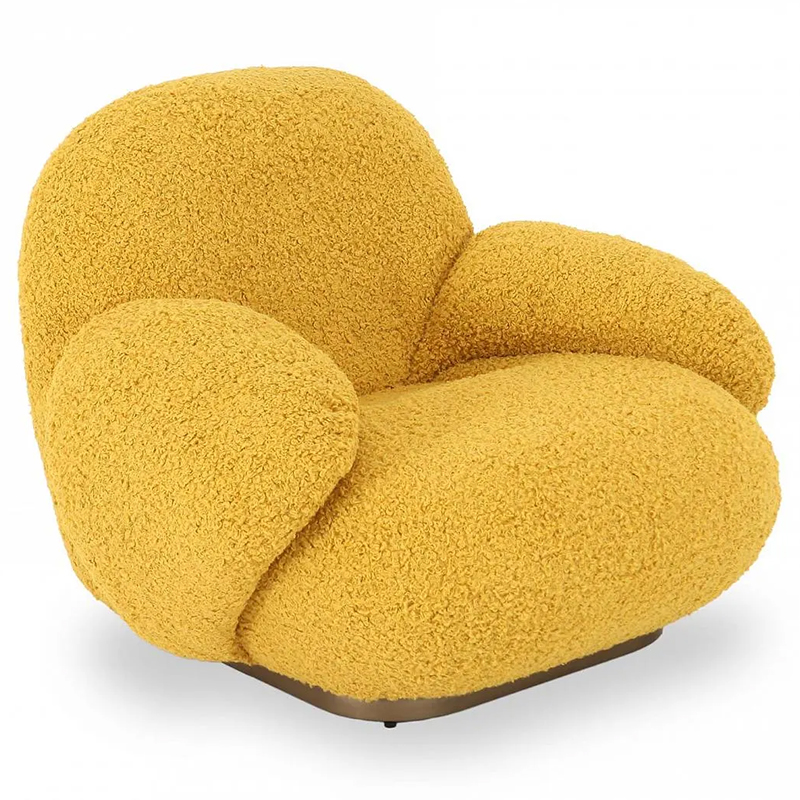 Кресло Chloe Yellow Armchair Желтый Золотой Кресло Chloe Yellow Armchair Желтый Золотой в Тюмени | Loft Concept