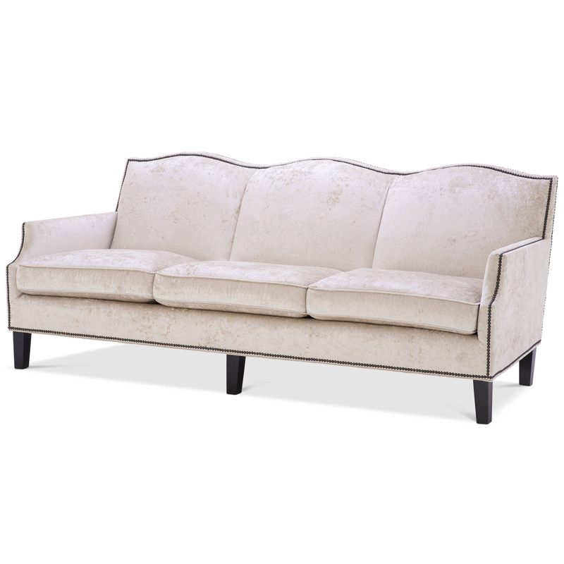 Диван Eichholtz Sofa Merlin Кремовый Латунь Черный Диван Eichholtz Sofa Merlin Кремовый Латунь Черный в Тюмени | Loft Concept