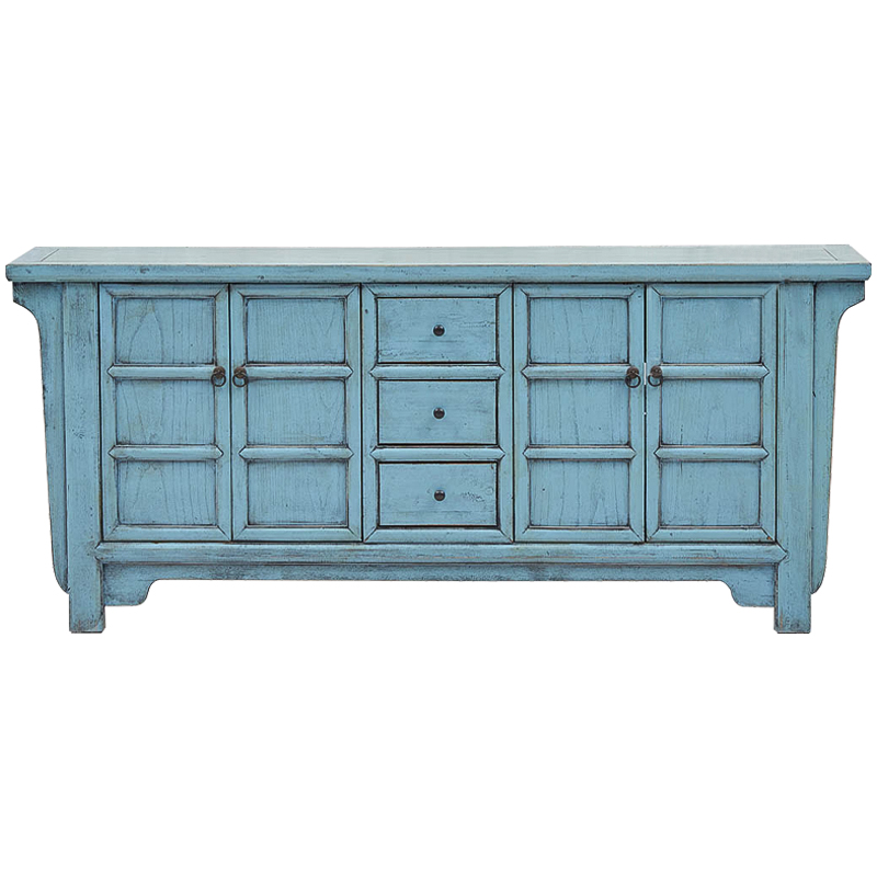 Комод в китайском стиле Blue Chest of Drawers Chinese Collection Голубой Коричневый Комод в китайском стиле Blue Chest of Drawers Chinese Collection Голубой Коричневый в Тюмени | Loft Concept