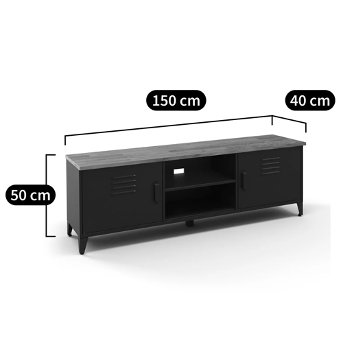 ТВ-тумба из металла и столешницей из массива дуба Metal Wood TV-Stand ТВ-тумба из металла и столешницей из массива дуба Metal Wood TV-Stand в Тюмени