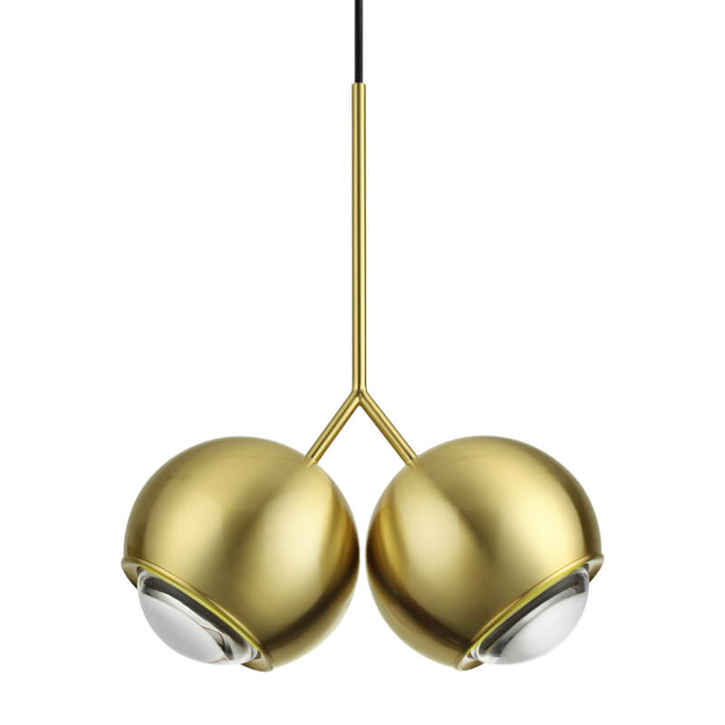 Подвесной светильник Ivor Pendant Double Gold Глянцевое золото Подвесной светильник Ivor Pendant Double Gold Глянцевое золото в Тюмени | Loft Concept