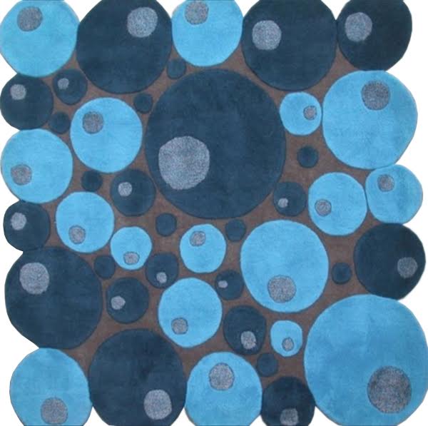 Ковер Шерсть Multicolor Explosion Tafting Blue Голубой пастельный Синий Серый Ковер Шерсть Multicolor Explosion Tafting Blue Голубой пастельный Синий Серый в Тюмени | Loft Concept