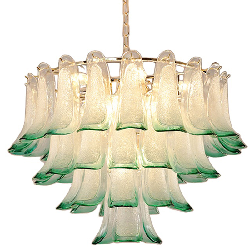 Люстра Peacock Chandelier Золотой Прозрачное Стекло Зеленый Люстра Peacock Chandelier Золотой Прозрачное Стекло Зеленый в Тюмени | Loft Concept