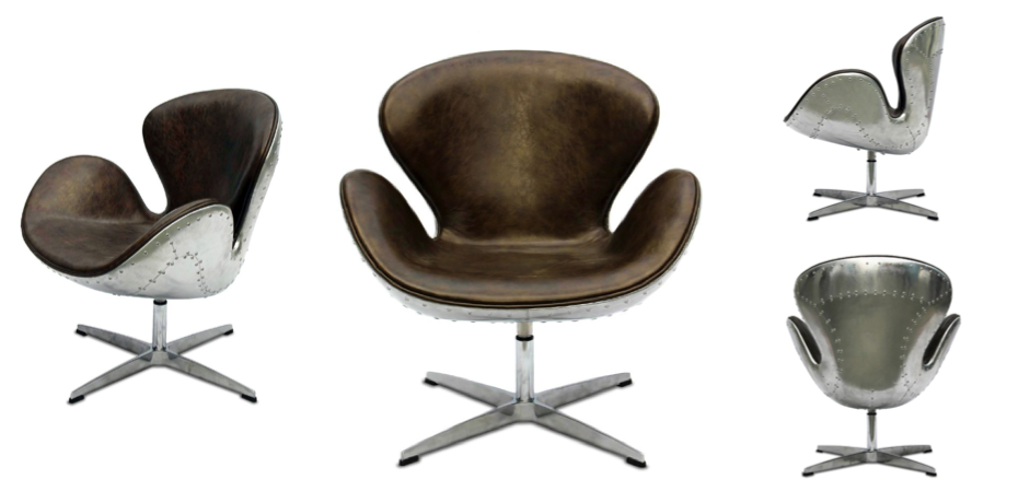Кресло Spitfire Swan Chair Aviator - фото №2