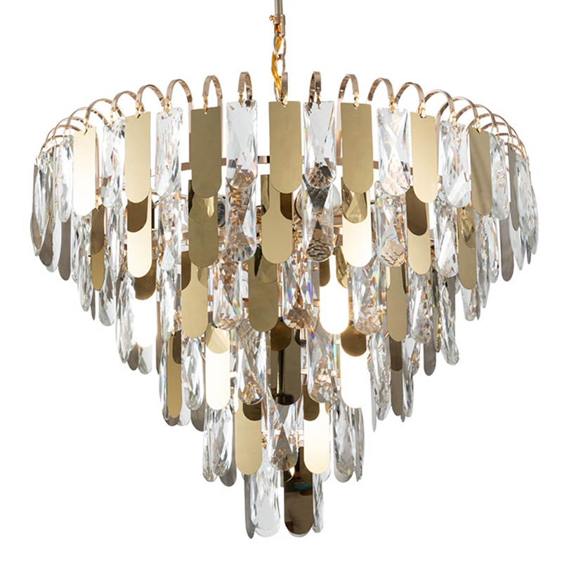 Люстра Beverly Chandelier 54 Золотой Прозрачный Люстра Beverly Chandelier 54 Золотой Прозрачный в Тюмени | Loft Concept