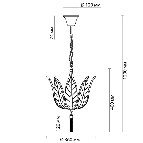 Люстра Glass Petals Chandelier 36 Люстра Glass Petals Chandelier 36 в Тюмени