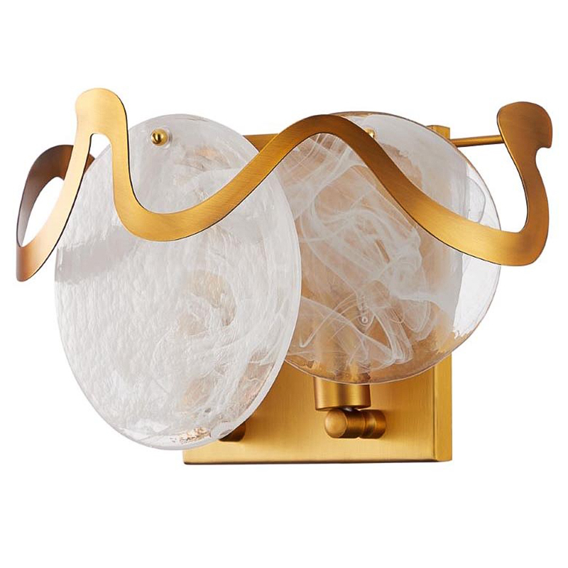 Бра Darden Wall Lamp Бронза Белый Бра Darden Wall Lamp Бронза Белый в Тюмени | Loft Concept