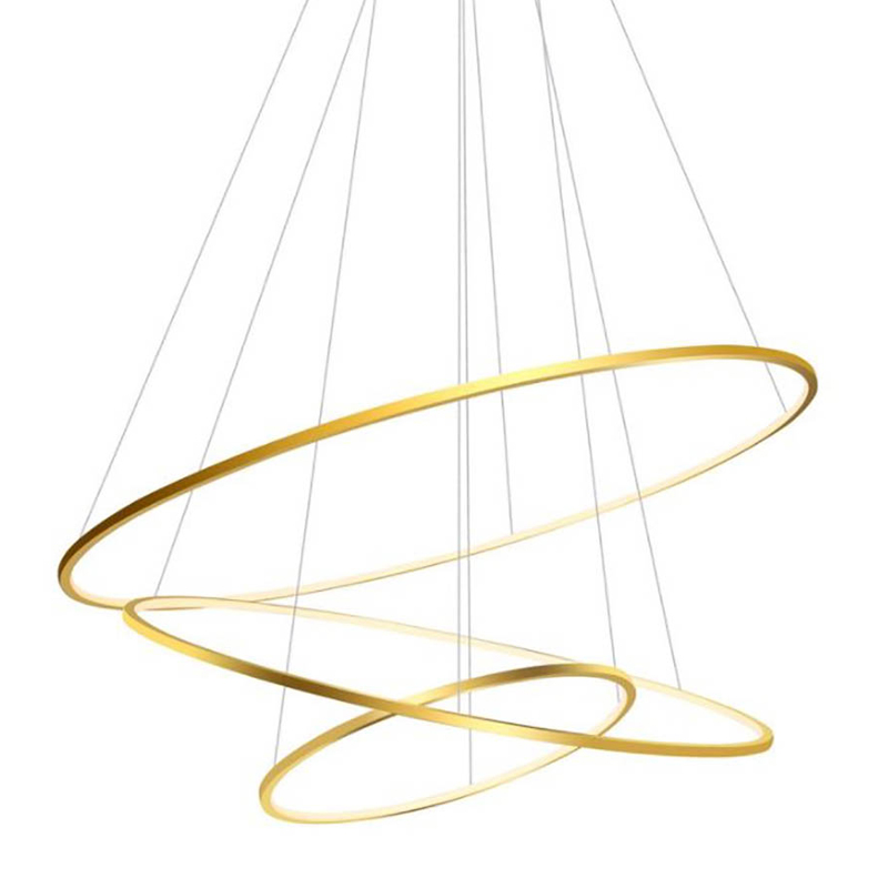 Люстра Три Кольца Ring Horizontal Quintet Gold 3 Золотой Люстра Три Кольца Ring Horizontal Quintet Gold 3 Золотой в Тюмени | Loft Concept