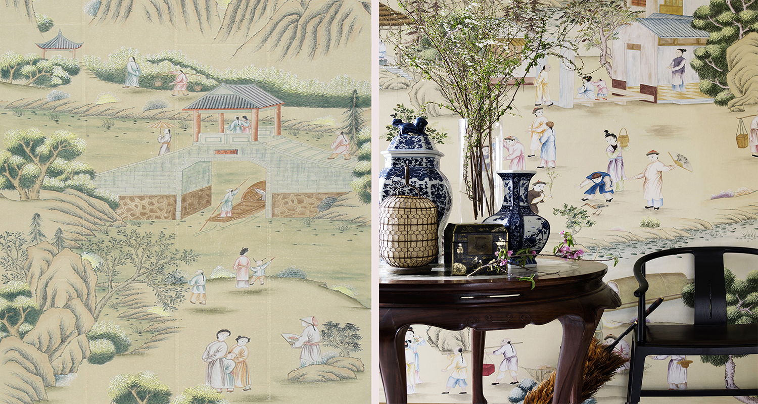 Обои ручная роспись Hampton Court Statue India - фото №1