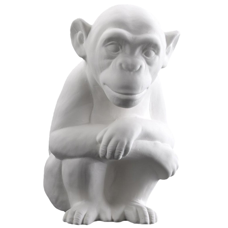 Статуэтка Abhika Monkey Bisc. White Белый Статуэтка Abhika Monkey Bisc. White Белый в Тюмени | Loft Concept