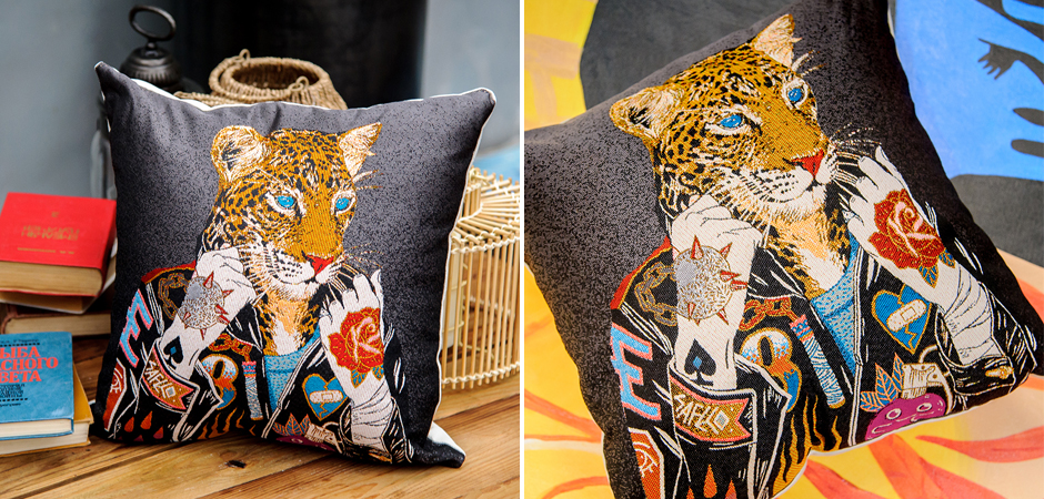 Декоративная подушка Leopard Grey - Loft-Concept в Тюмени