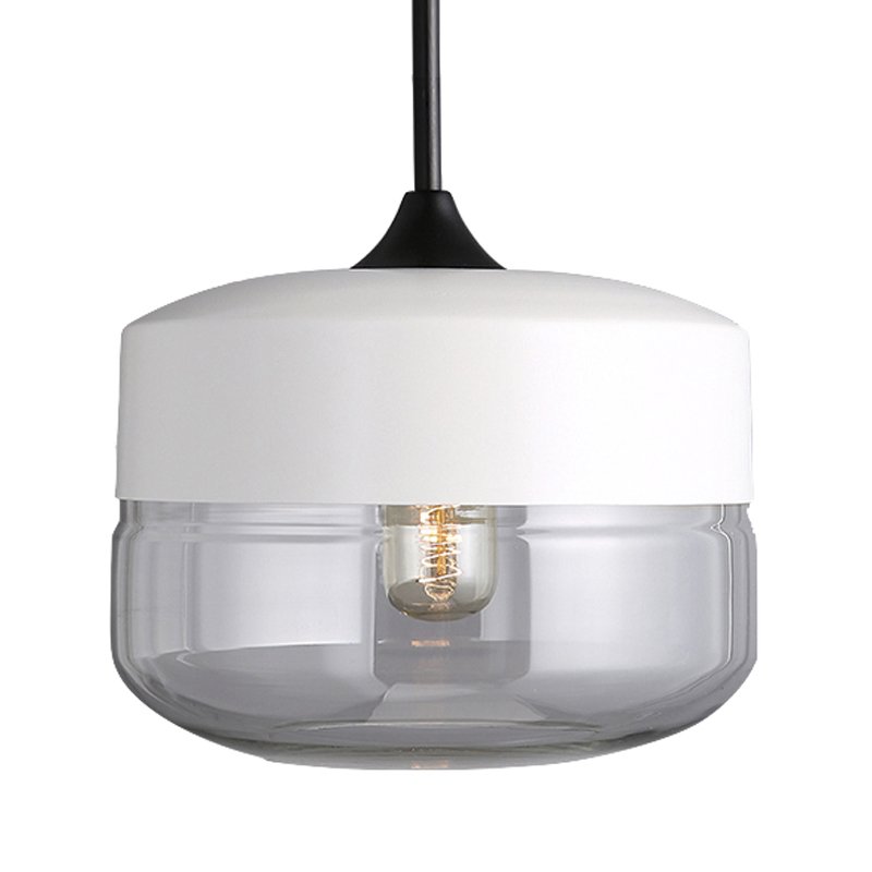 Подвесной светильник Hanglamp zwart glas White II Белый Прозрачное Стекло Подвесной светильник Hanglamp zwart glas White II Белый Прозрачное Стекло в Тюмени | Loft Concept