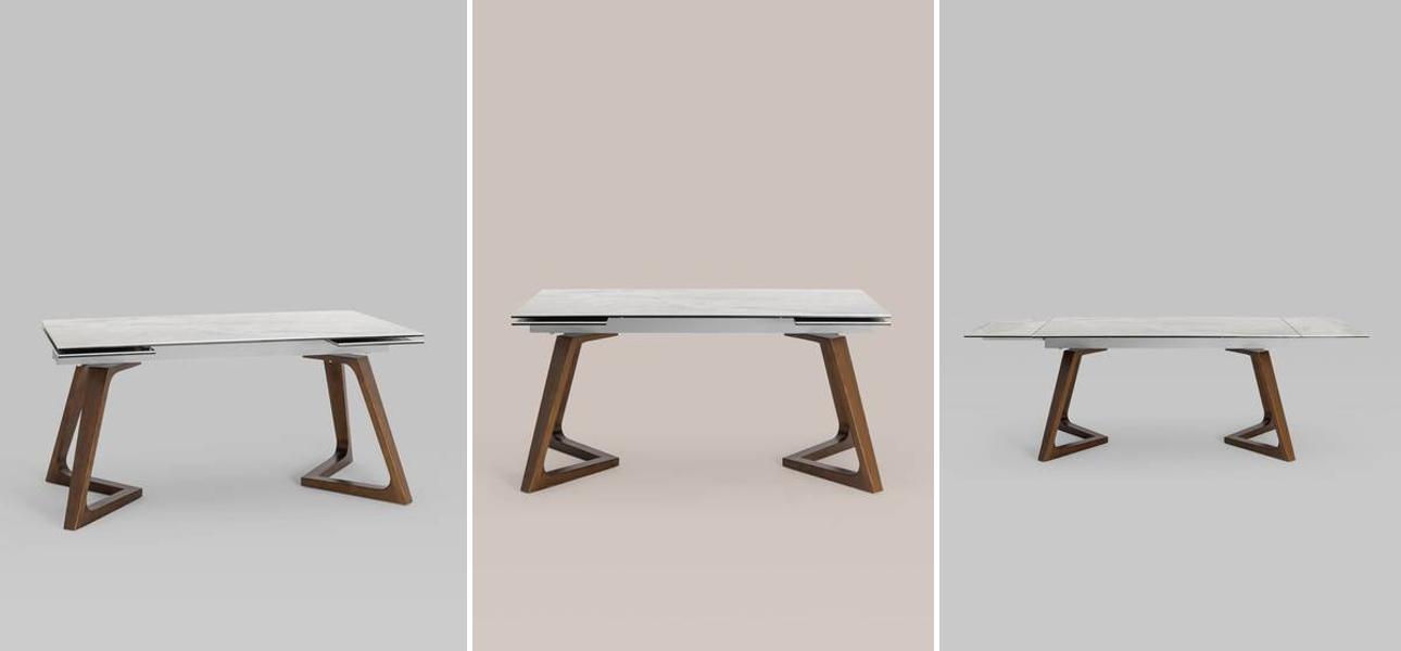 Стол Torelli обеденный раскладной столешница мрамор - фото