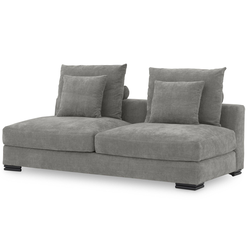Диван Eichholtz Sofa Clifford 2-Seater grey Серый Черный Диван Eichholtz Sofa Clifford 2-Seater grey Серый Черный в Тюмени | Loft Concept