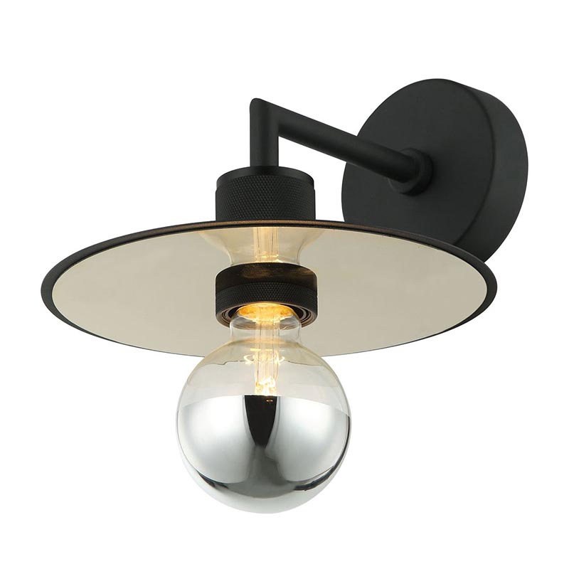 Бра Bruno Hat Black Wall Lamp Черный Золотой Бра Bruno Hat Black Wall Lamp Черный Золотой в Тюмени | Loft Concept